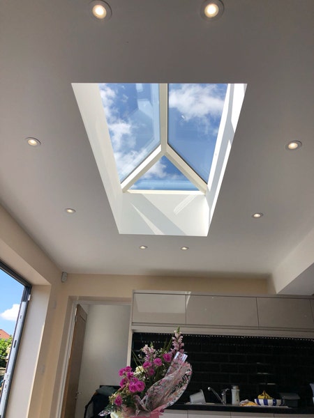 korniche roof lantern installed in roof